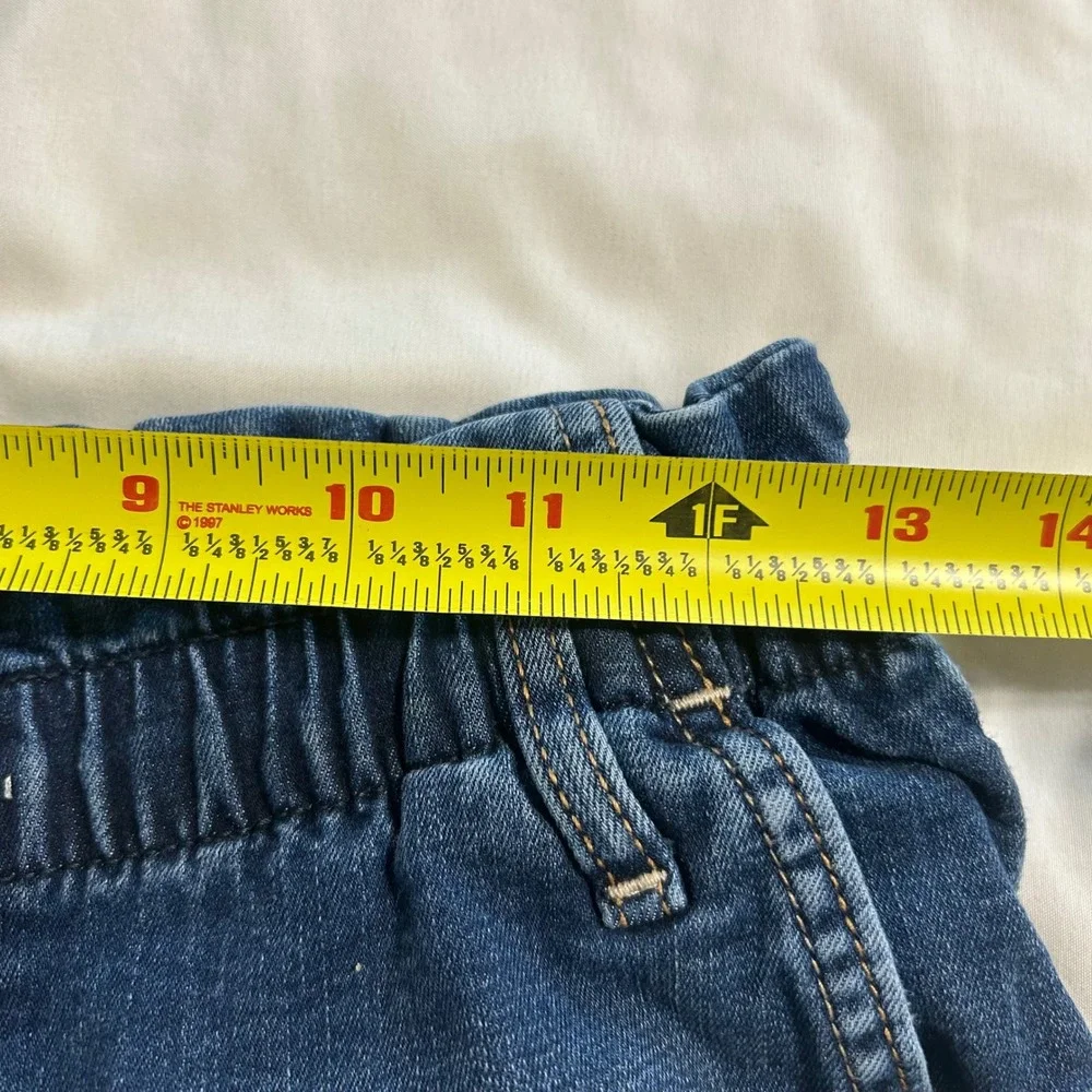 Abercrombie Kids High Rise‎ Mini Mom Jean Distressed Blue Denim Size 13/14